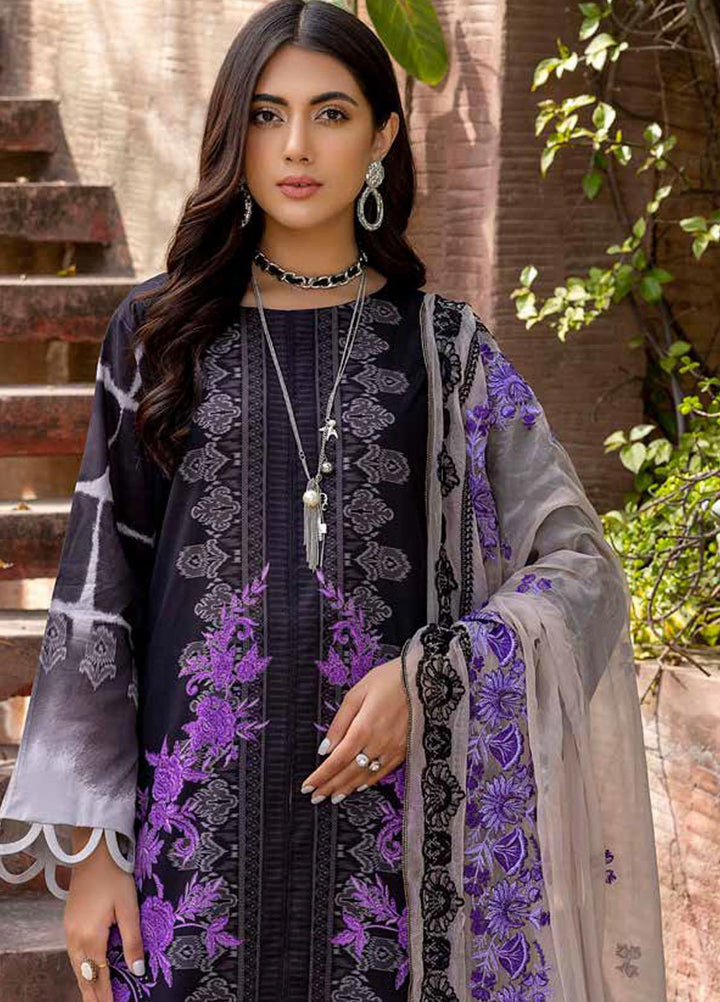 Charizma Embroidered Lawn Suits Unstitched 3 Piece CRZ22-C4 CCS-22 - Summer Collection