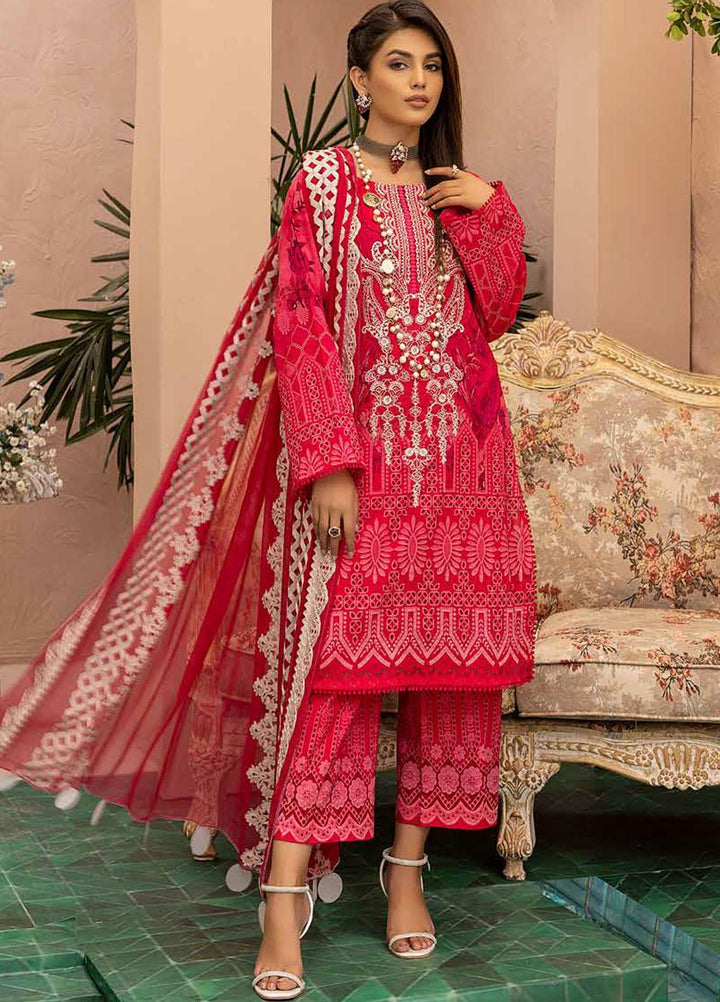 Charizma Embroidered Lawn Suits Unstitched 3 Piece CRZ22-C4 CCS-24 - Summer Collection