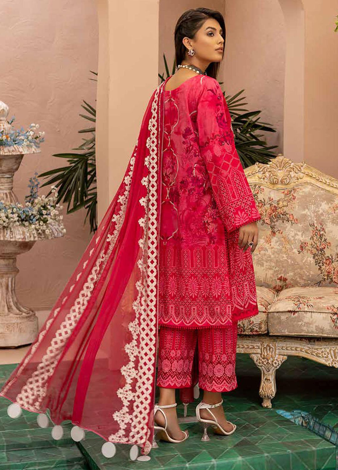 Charizma Embroidered Lawn Suits Unstitched 3 Piece CRZ22-C4 CCS-24 - Summer Collection