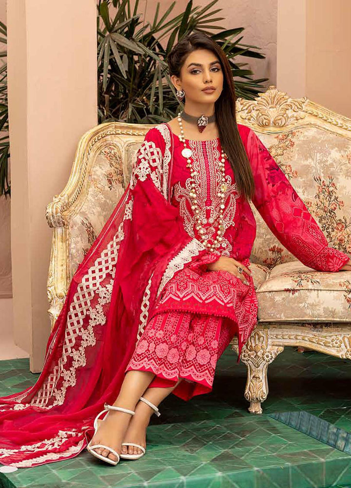 Charizma Embroidered Lawn Suits Unstitched 3 Piece CRZ22-C4 CCS-24 - Summer Collection