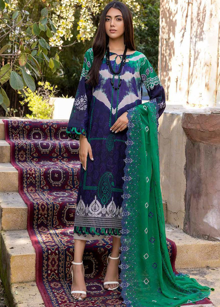 Charizma Embroidered Lawn Suits Unstitched 3 Piece CRZ22-C4 CCS-25 - Summer Collection