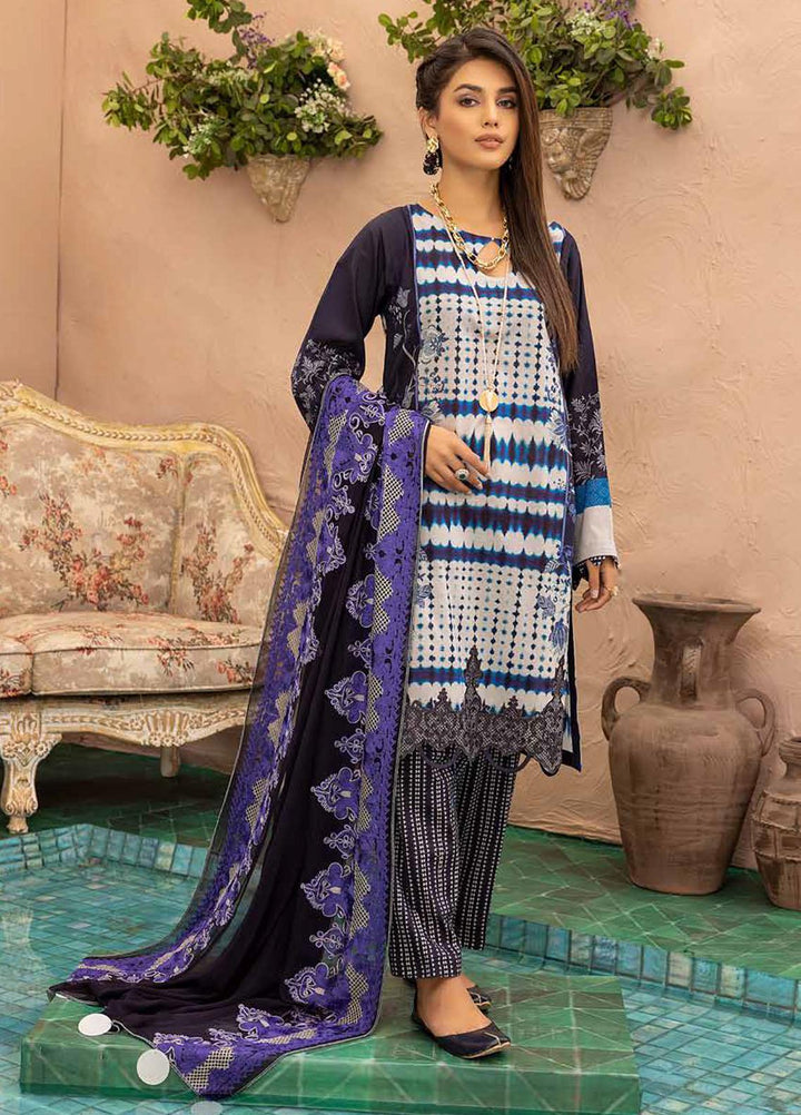 Charizma Embroidered Lawn Suits Unstitched 3 Piece CRZ22-C4 CCS-27 - Summer Collection