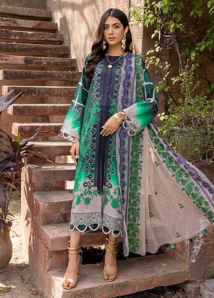 Charizma Embroidered Lawn Suits Unstitched 3 Piece CRZ22-C4 CCS-28 - Summer Collection