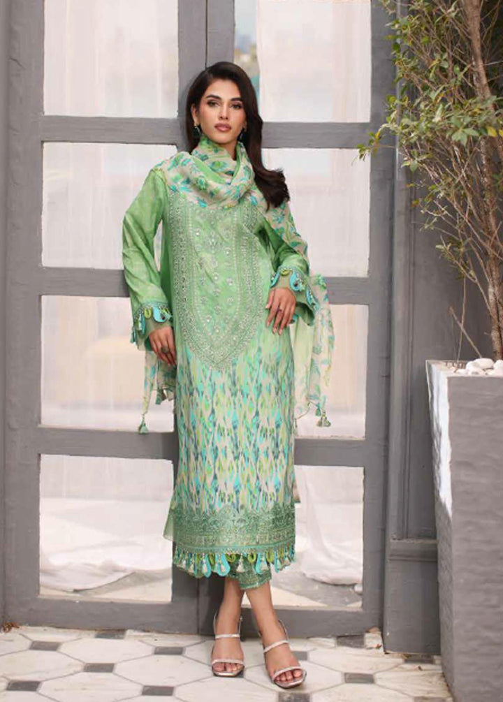 Charizma Embroidered Lawn Suits Unstitched 3 Piece CRZ24C CCS4-01 - Summer Collection