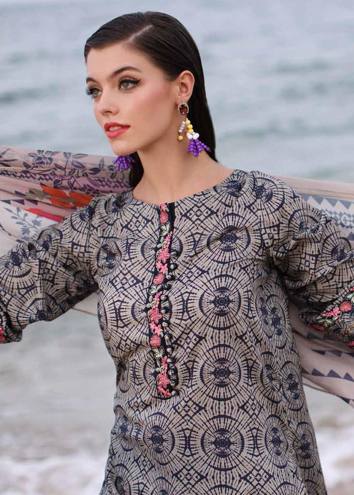 Charizma Embroidered Lawn Suits Unstitched 3 Piece CRZ24C CCS4-04 - Summer Collection