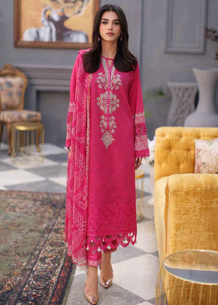 Charizma Embroidered Lawn Suits Unstitched 3 Piece CRZ24C CCS4-05 - Summer Collection
