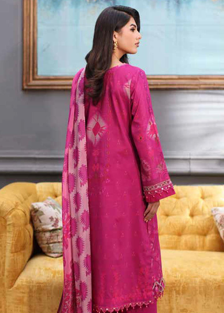 Charizma Embroidered Lawn Suits Unstitched 3 Piece CRZ24C CCS4-08 - Summer Collection