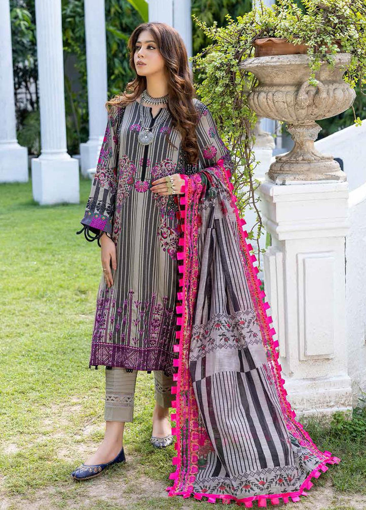 Combination By Charizma Embroidered Linen Suits Unstitched 3 Piece CRZ22LN CCW-01 - Winter Collection