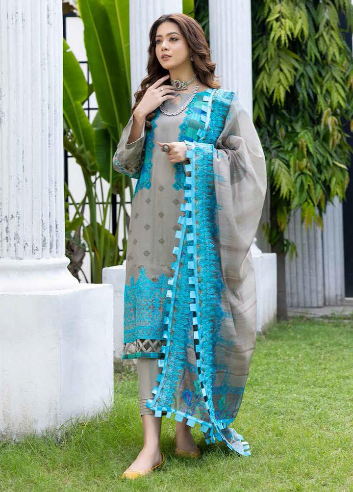 Combination By Charizma Embroidered Linen Suits Unstitched 3 Piece CRZ22LN CCW-05 - Winter Collection