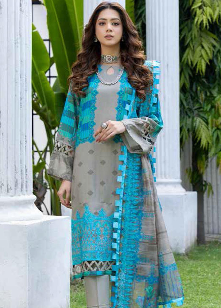 Combination By Charizma Embroidered Linen Suits Unstitched 3 Piece CRZ22LN CCW-05 - Winter Collection