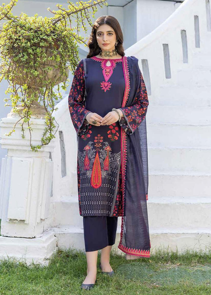 Combination By Charizma Embroidered Linen Suits Unstitched 3 Piece CRZ22LN CCW-07 - Winter Collection