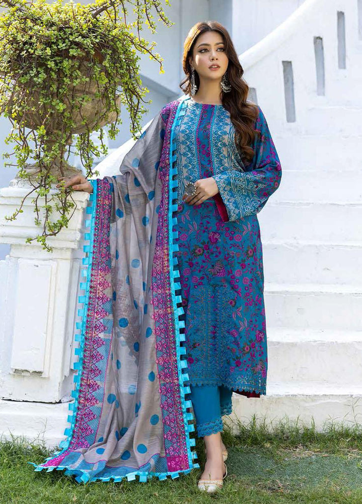 Combination By Charizma Embroidered Linen Suits Unstitched 3 Piece CRZ22LN CCW-08 - Winter Collection
