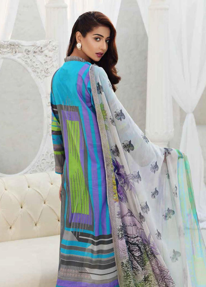Charizma Embroidered Lawn Suits Unstitched 3 Piece CRZ21CB-1 CCW-01 - Summer Collection