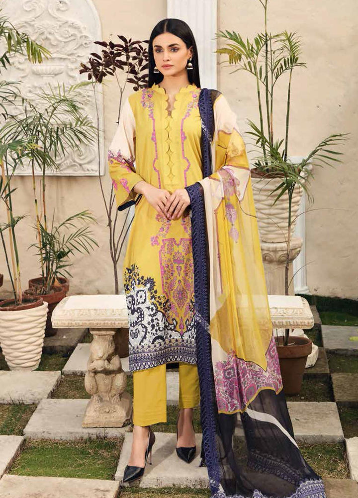 Charizma Embroidered Lawn Suits Unstitched 3 Piece CRZ21CB-1 CCW-02 - Summer Collection