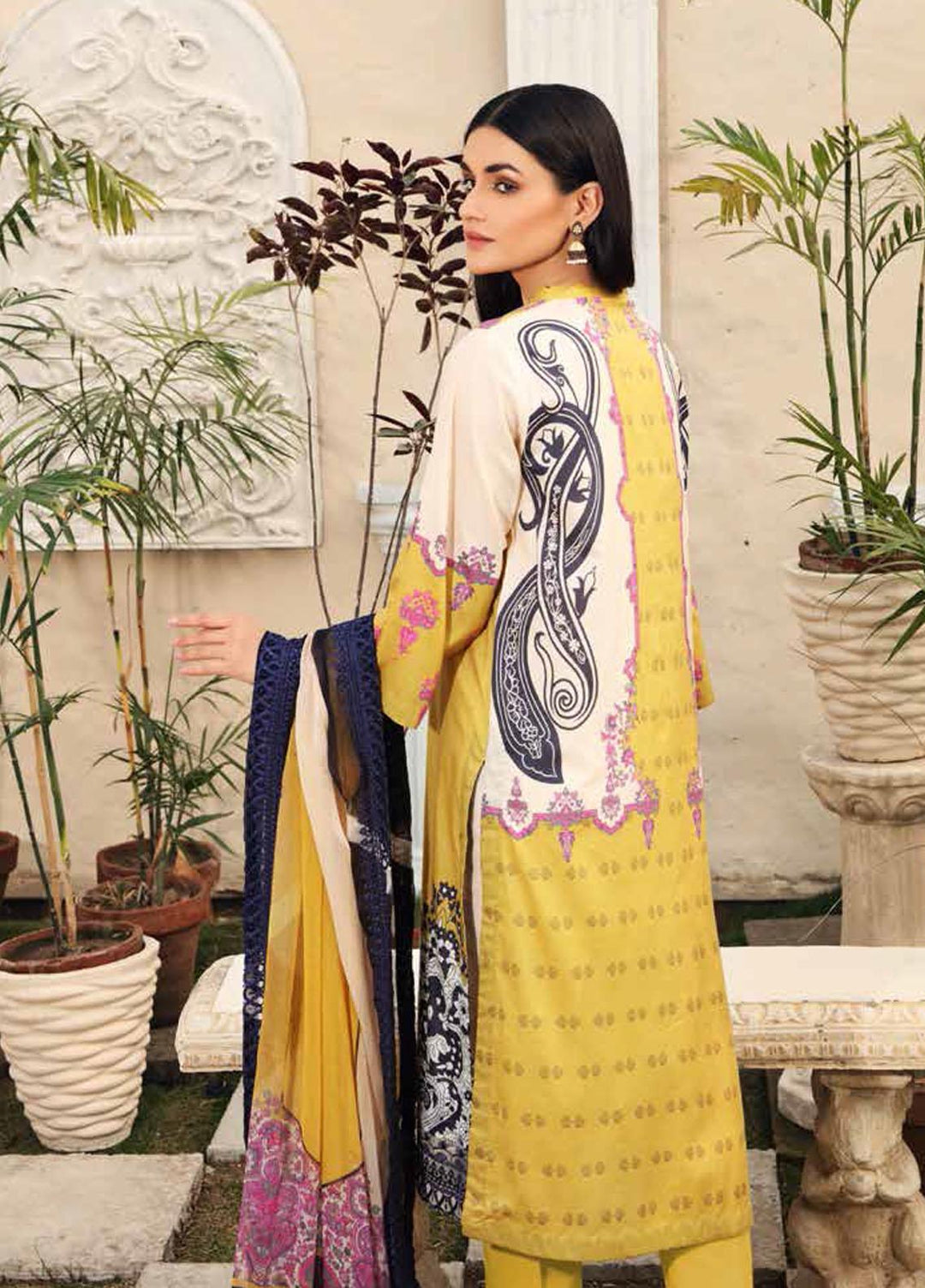 Charizma Embroidered Lawn Suits Unstitched 3 Piece CRZ21CB-1 CCW-02 - Summer Collection