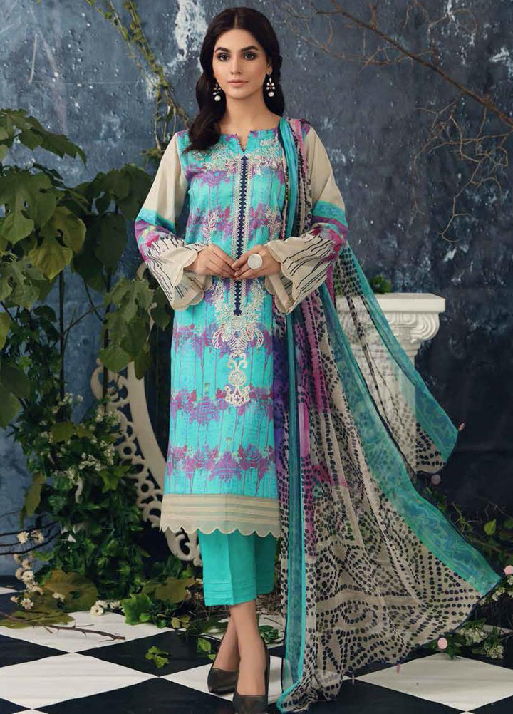 Charizma Embroidered Lawn Suits Unstitched 3 Piece CRZ21CB-1 CCW-09 - Summer Collection