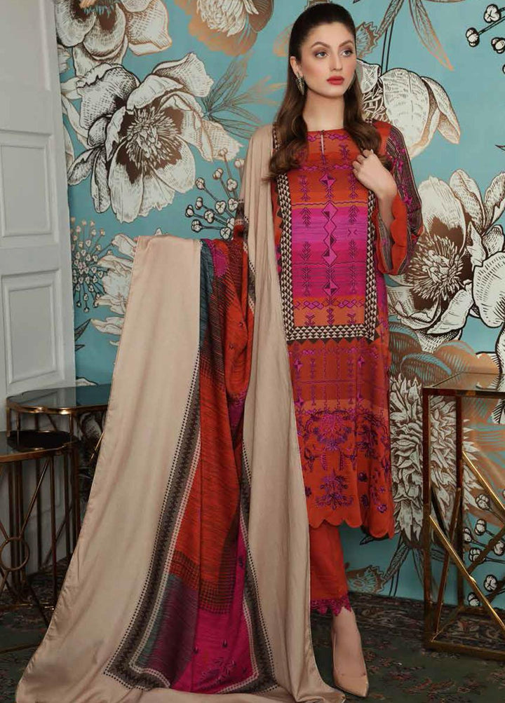 Charizma Embroidered Linen Suits Unstitched 3 Piece CRZ21FW 01 - Winter Collection
