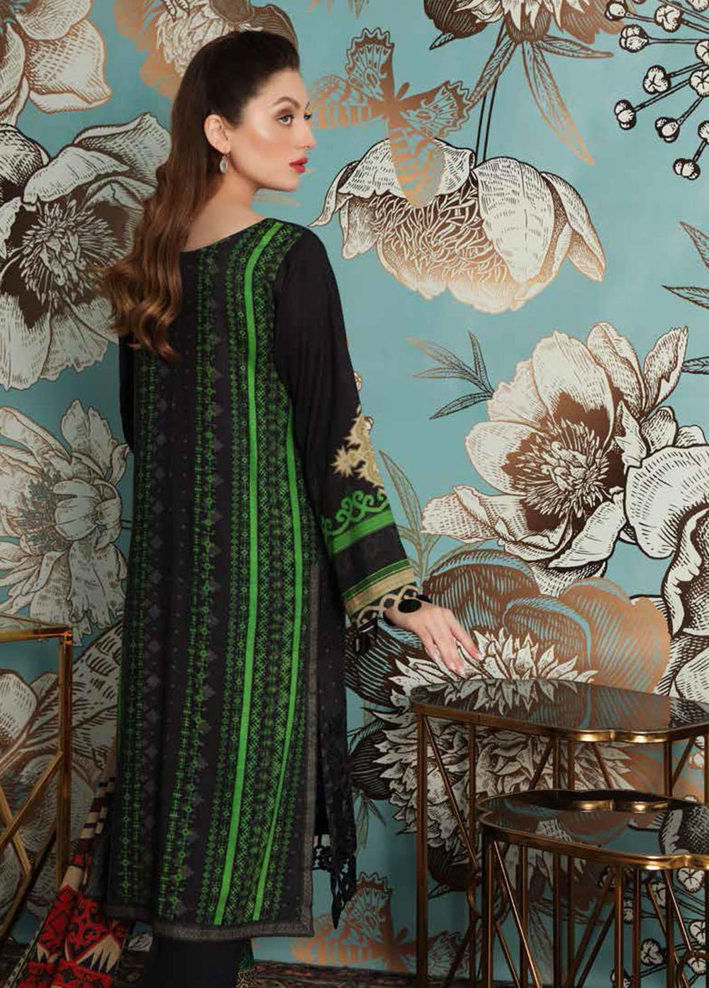 Charizma Embroidered Linen Suits Unstitched 3 Piece CRZ21FW 07 - Winter Collection
