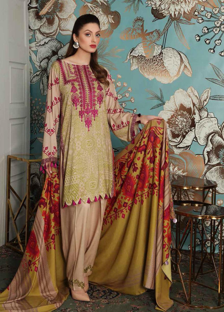 Charizma Embroidered Linen Suits Unstitched 3 Piece CRZ21FW 08 - Winter Collection