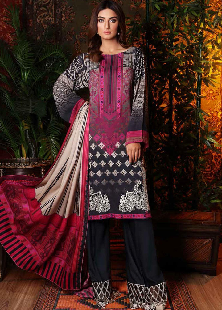 Charizma Embroidered Linen Suits Unstitched 3 Piece CRZ21FW 09 - Winter Collection