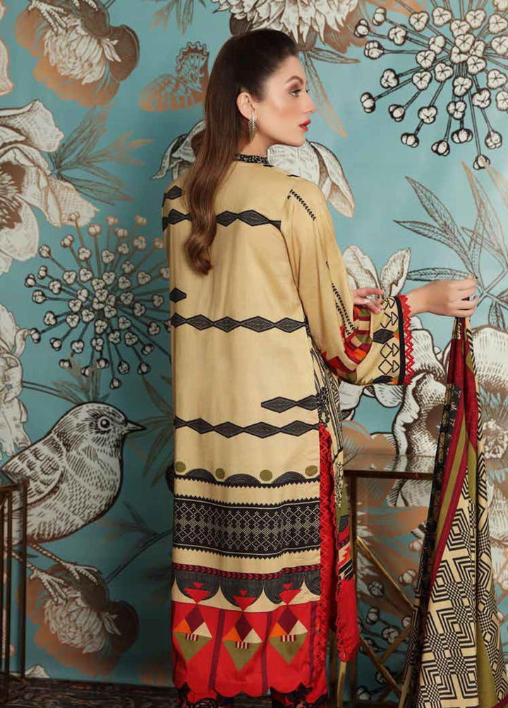 Charizma Embroidered Linen Suits Unstitched 3 Piece CRZ21FW 10 - Winter Collection