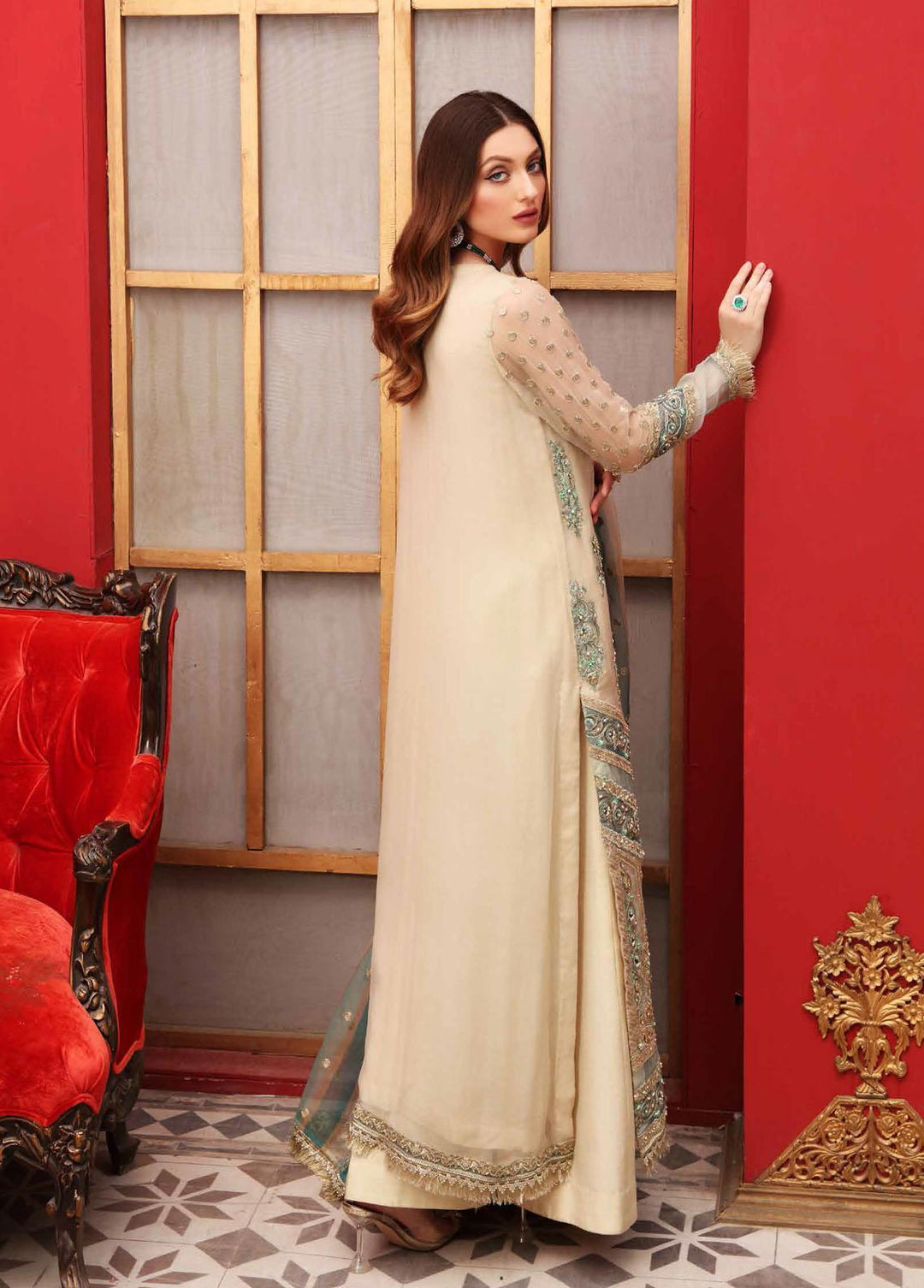 Diamond Dust By Charizma Embroidered Chiffon Suits Unstitched 3 Piece CRZ21DD 01 - Premium Collection