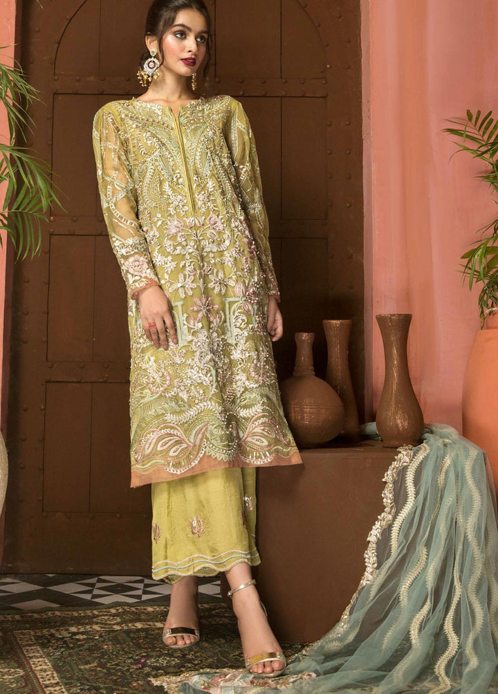 Diamond Dust By Charizma Embroidered Chiffon Suits Unstitched 3 Piece CRZ21DD 05 - Premium Collection