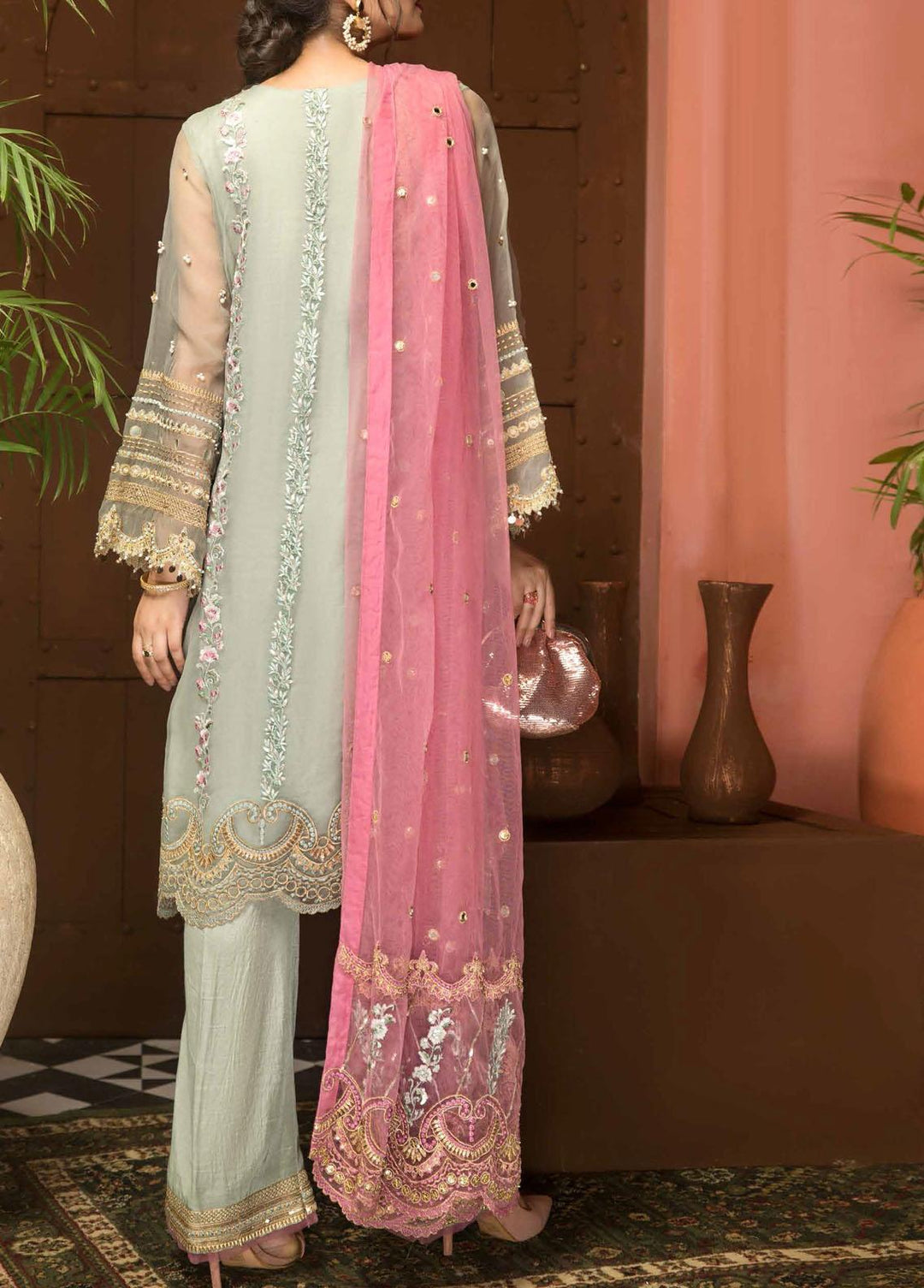 Diamond Dust By Charizma Embroidered Chiffon Suits Unstitched 3 Piece CRZ21DD 06 - Premium Collection
