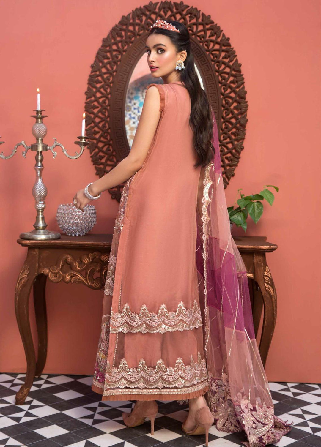 Diamond Dust By Charizma Embroidered Chiffon Suits Unstitched 3 Piece CRZ21DD 07 - Premium Collection