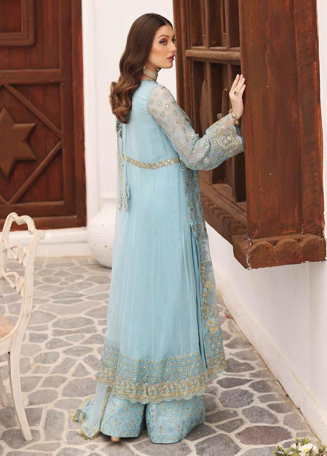 Diamond Dust By Charizma Embroidered Chiffon Suits Unstitched 3 Piece CRZ23DD DD-01 - Premium Collection