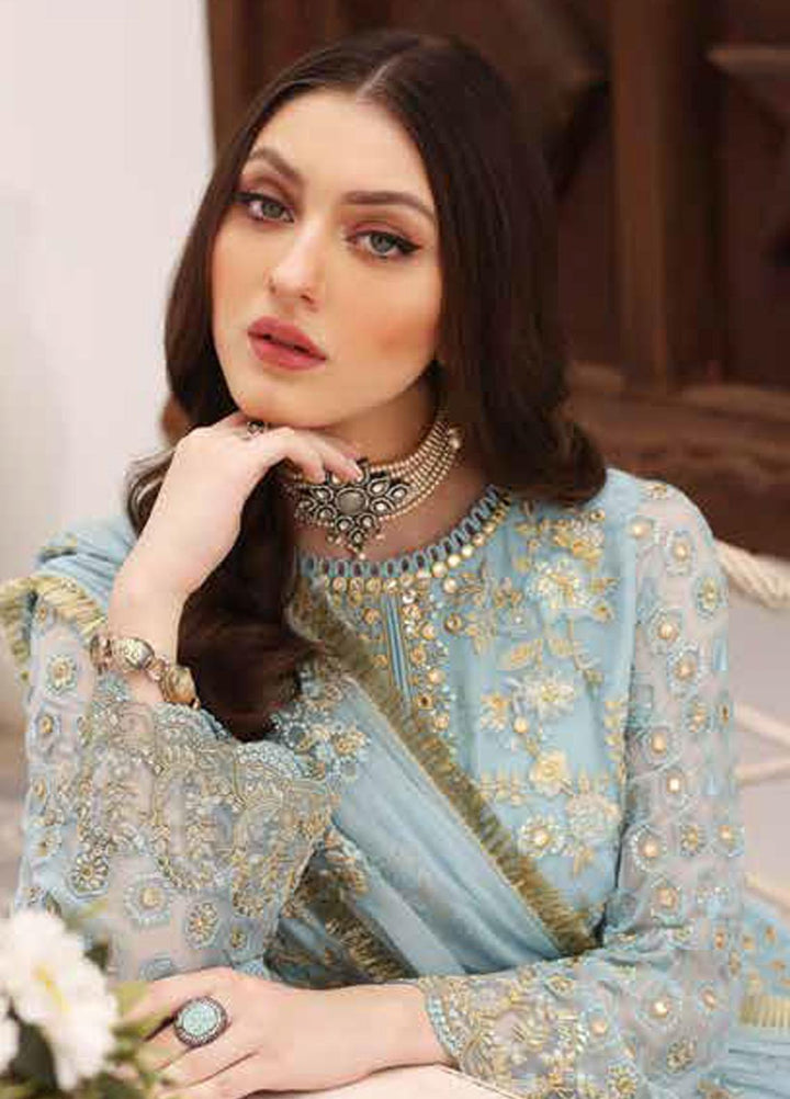 Diamond Dust By Charizma Embroidered Chiffon Suits Unstitched 3 Piece CRZ23DD DD-01 - Premium Collection