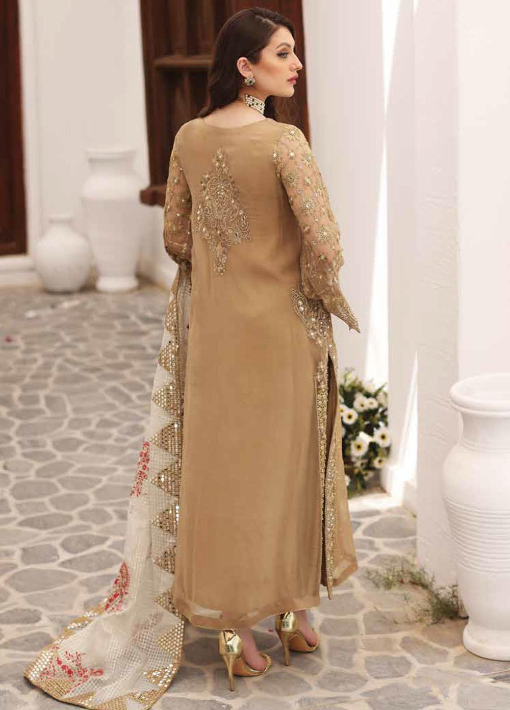 Diamond Dust By Charizma Embroidered Chiffon Suits Unstitched 3 Piece CRZ23DD DD-02 - Premium Collection