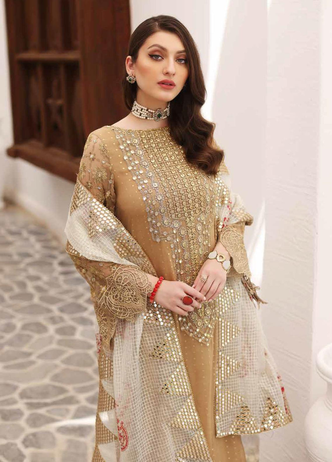 Diamond Dust By Charizma Embroidered Chiffon Suits Unstitched 3 Piece CRZ23DD DD-02 - Premium Collection