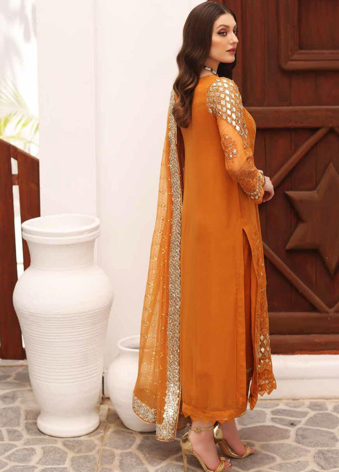 Diamond Dust By Charizma Embroidered Chiffon Suits Unstitched 3 Piece CRZ23DD DD-03 - Premium Collection