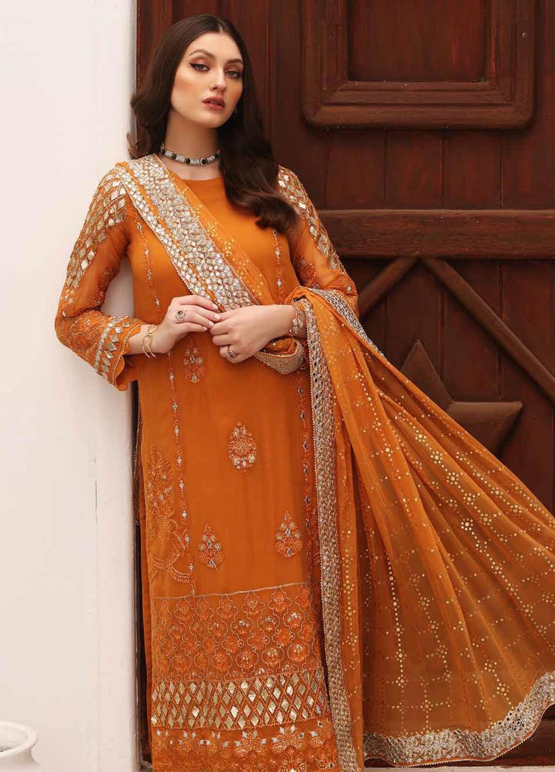 Diamond Dust By Charizma Embroidered Chiffon Suits Unstitched 3 Piece CRZ23DD DD-03 - Premium Collection