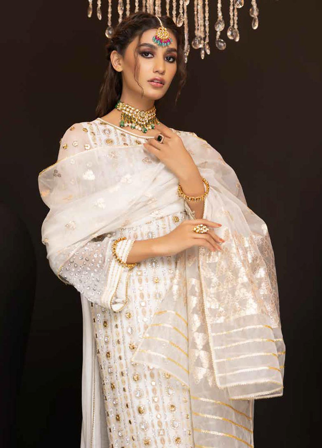 Diamond Dust By Charizma Embroidered Chiffon Suits Unstitched 3 Piece CRZ23DD DD-04 - Premium Collection