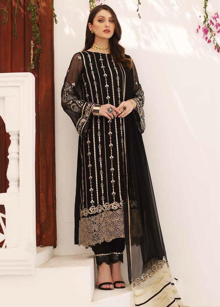 Diamond Dust By Charizma Embroidered Chiffon Suits Unstitched 3 Piece CRZ23DD DD-05 - Premium Collection