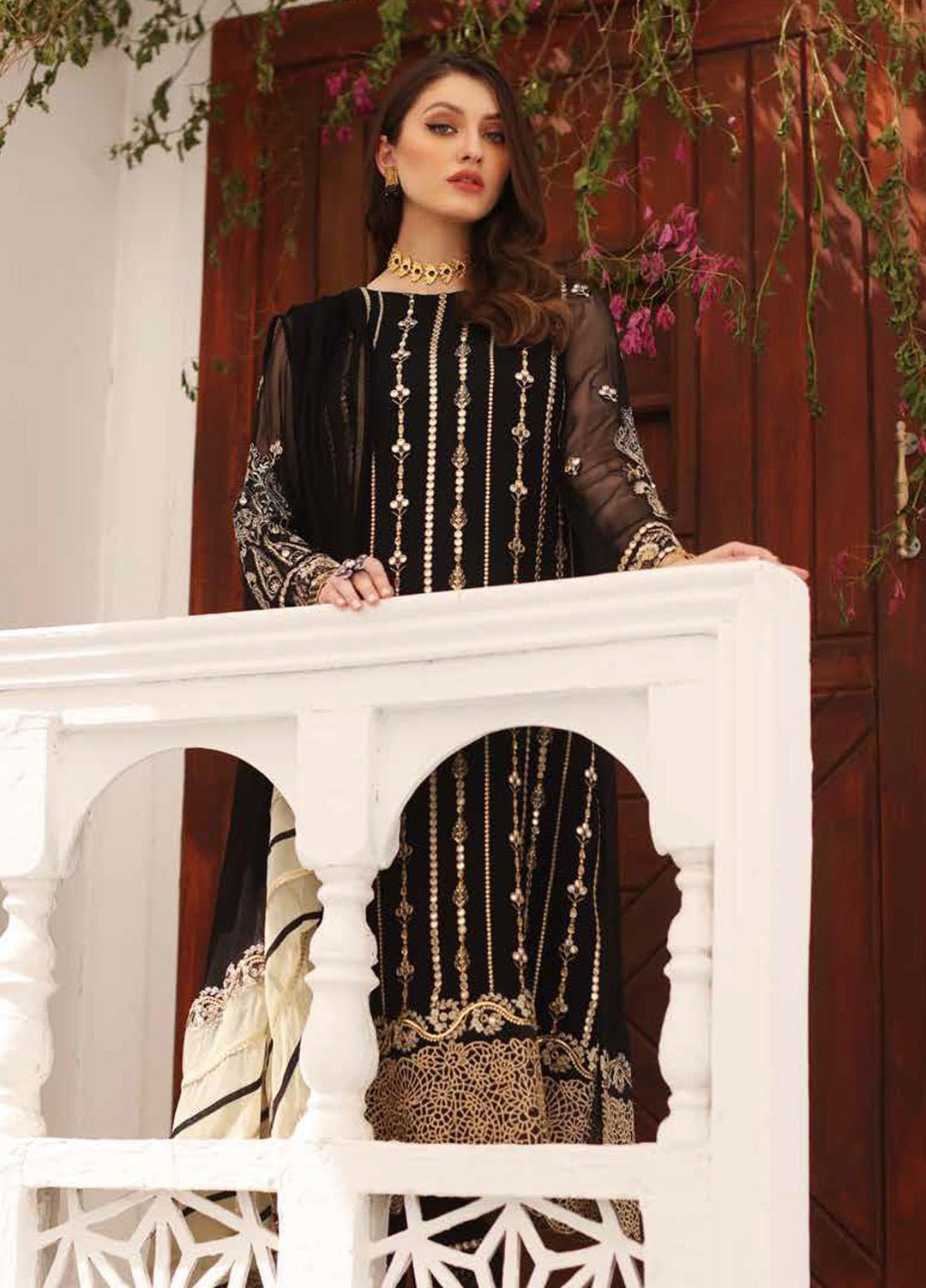 Diamond Dust By Charizma Embroidered Chiffon Suits Unstitched 3 Piece CRZ23DD DD-05 - Premium Collection