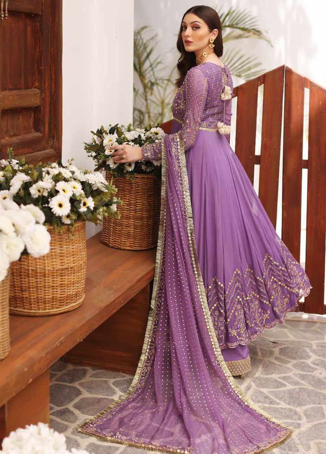 Diamond Dust By Charizma Embroidered Chiffon Suits Unstitched 3 Piece CRZ23DD DD-06 - Premium Collection