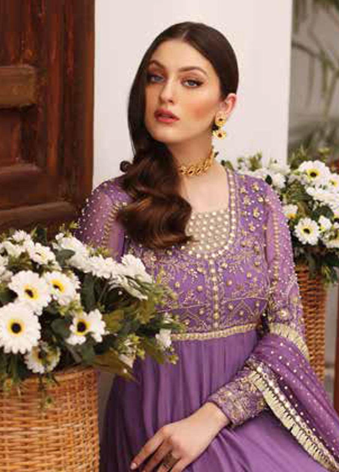 Diamond Dust By Charizma Embroidered Chiffon Suits Unstitched 3 Piece CRZ23DD DD-06 - Premium Collection