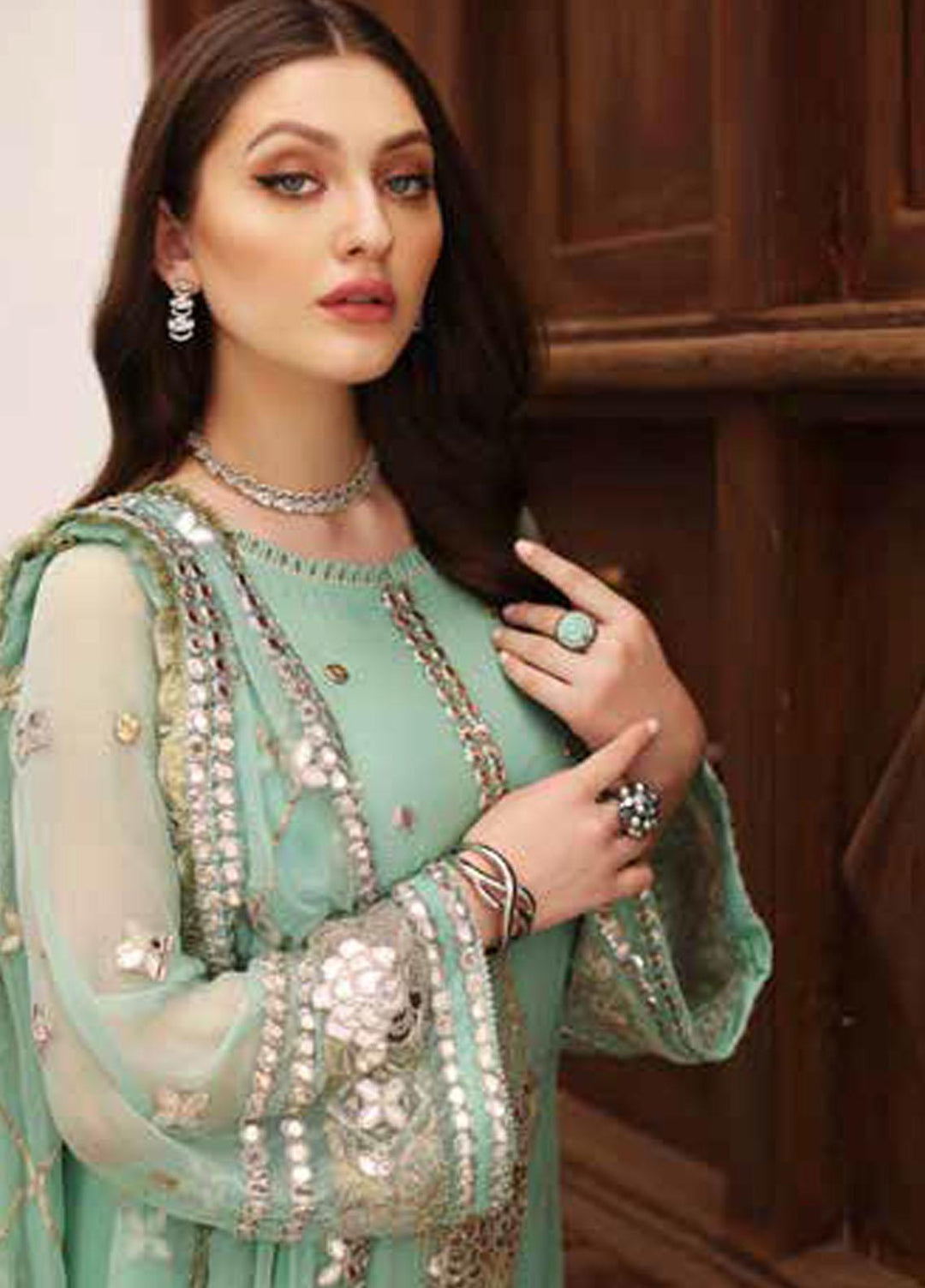 Diamond Dust By Charizma Embroidered Chiffon Suits Unstitched 3 Piece CRZ23DD DD-07 - Premium Collection