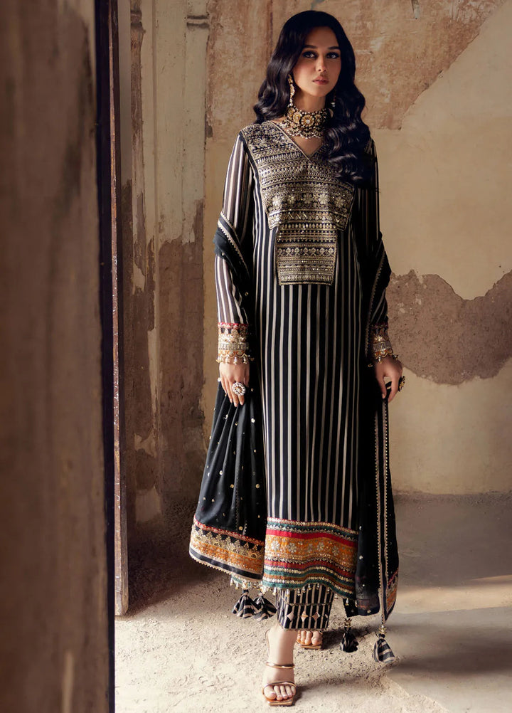 Charizma Embroidered Chiffon Suits Unstitched 4 Piece CR25LV VSL5-18 - Luxury Collection