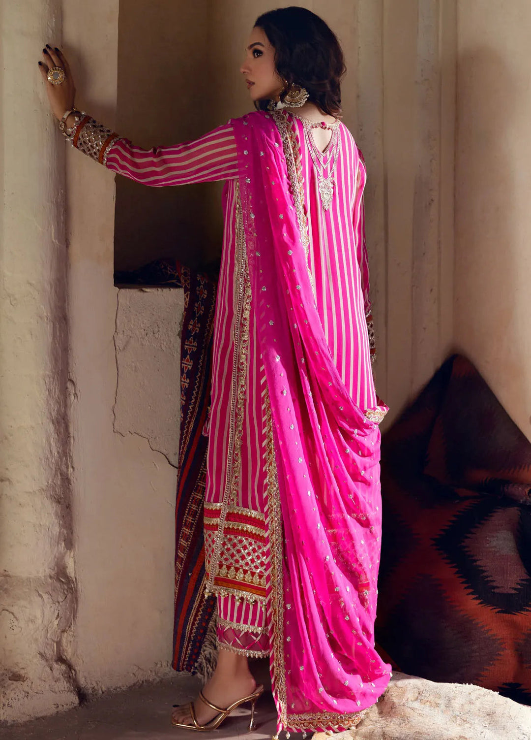 Charizma Embroidered Chiffon Suits Unstitched 4 Piece CR25LV VSL5-22 - Luxury Collection