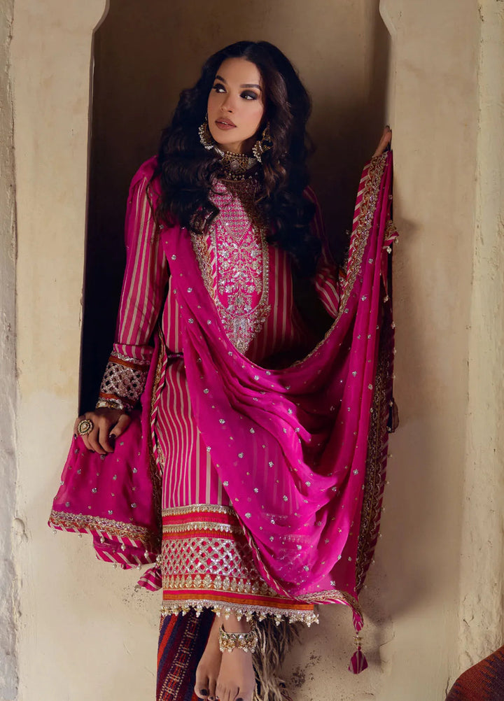 Charizma Embroidered Chiffon Suits Unstitched 4 Piece CR25LV VSL5-22 - Luxury Collection