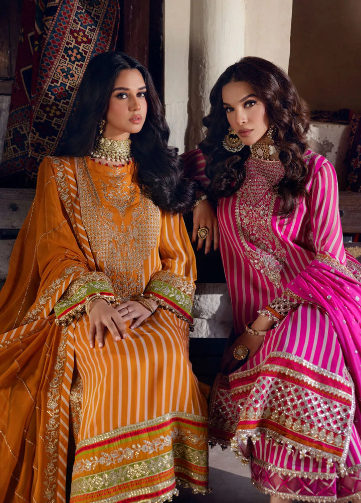 Charizma Embroidered Chiffon Suits Unstitched 4 Piece CR25LV VSL5-22 - Luxury Collection