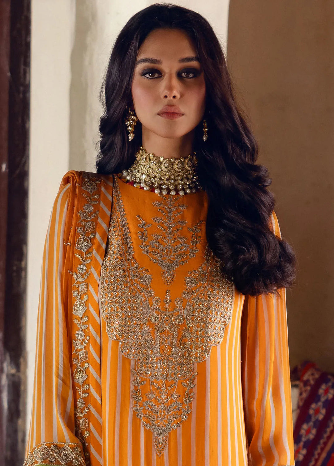 Charizma Embroidered Chiffon Suits Unstitched 4 Piece CR25LV VSL5-23 - Luxury Collection