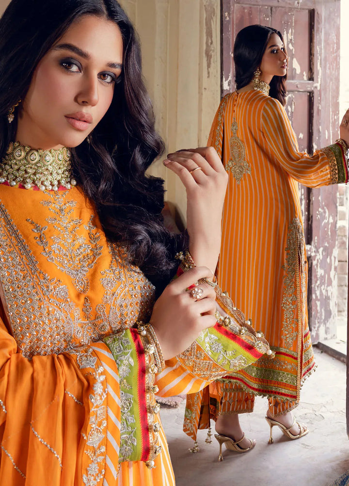 Charizma Embroidered Chiffon Suits Unstitched 4 Piece CR25LV VSL5-23 - Luxury Collection