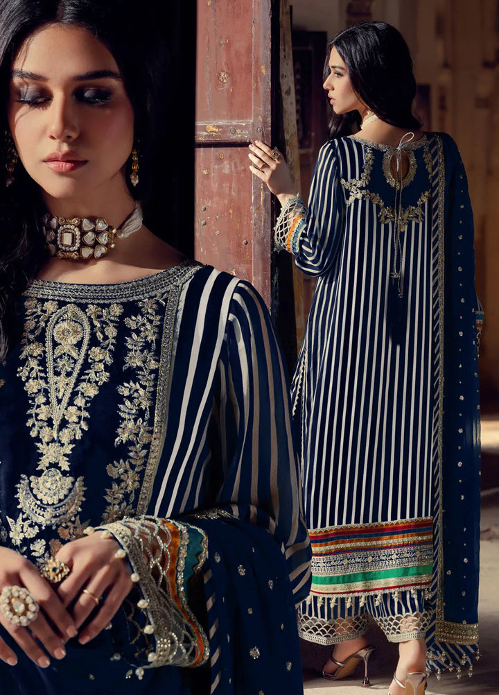 Charizma Embroidered Chiffon Suits Unstitched 4 Piece CR25LV VSL5-24 - Luxury Collection