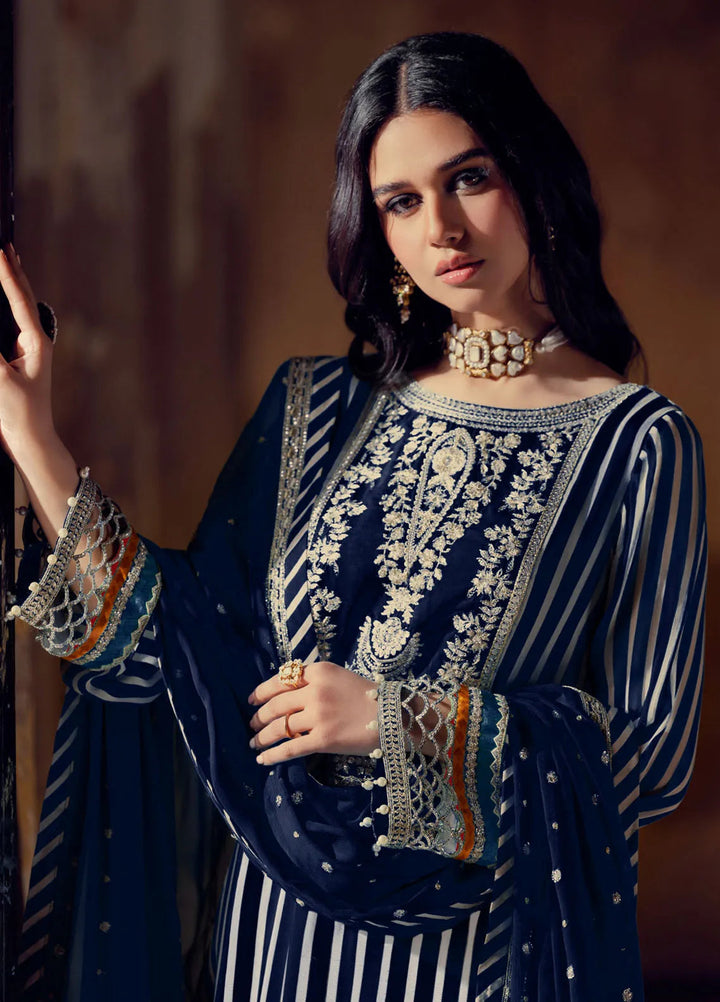 Charizma Embroidered Chiffon Suits Unstitched 4 Piece CR25LV VSL5-24 - Luxury Collection