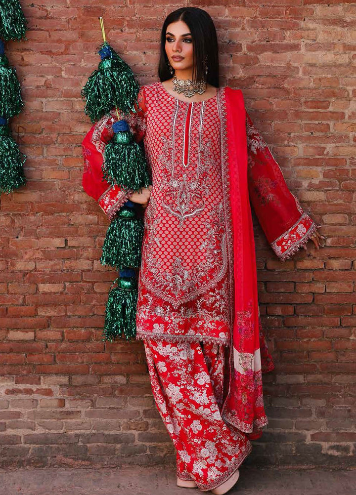 Charizma Embroidered Chiffon Suits Unstitched 4 Piece CRZ25VSL VSL25-16 - Formals Collection